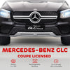 AIYAPLAY Mercedes-Benz GLC Licensed Kids Ride on Car with Remote Control, Soft Start, MP3, LED Headlights, Black