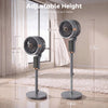 HOMCOM 20 dB Silent Standing Fan for Bedroom, 44