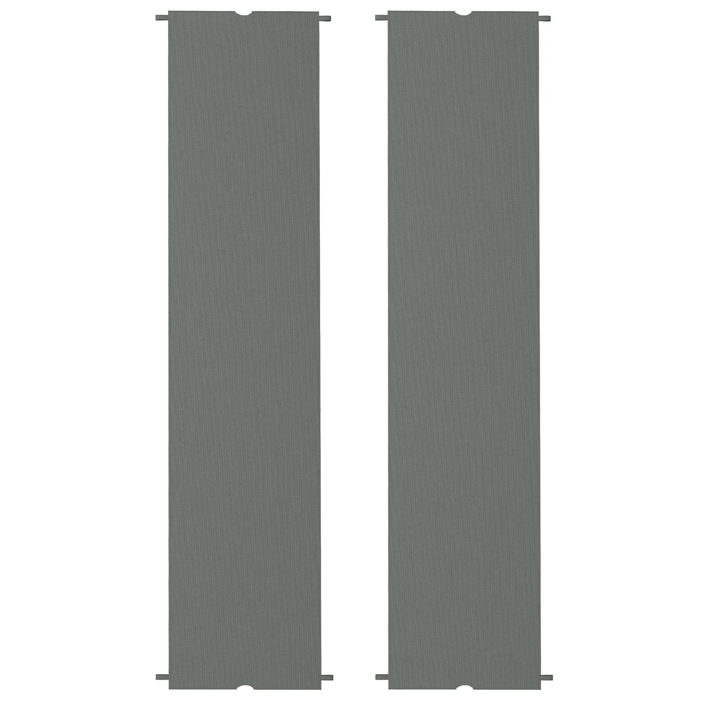 Outsunny 2 Pcs UV Protection Pergola Replacement Canopy, Pergola Shade Cover, Easy to Install, for 3 x 3(m) Pergola, Dark Grey