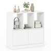 3-Cube Bookcase 3-Tier Bookshelf with Cabinet Modern Book Shelf-White