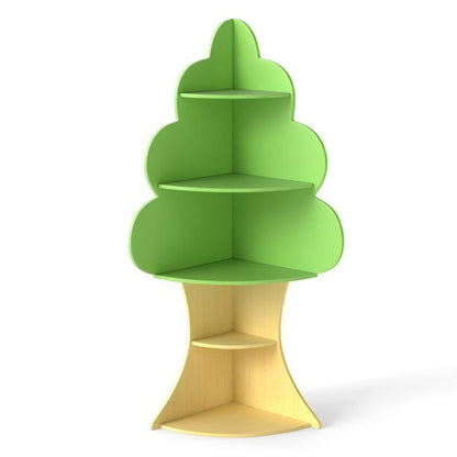 3 PCS Tree Stump Stool Set and Kids Tree Bookshelf Bundle