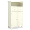 3-Piece Bathroom Cabinet Set with Diamond Pattern, Floor, Tall & Wall Cabinet