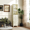 3-Piece Bathroom Cabinet Set with Diamond Pattern, Floor, Tall & Wall Cabinet