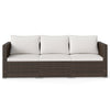3-Piece Outdoor Wicker Sectional Sofa Set PE Rattan Modular Couch with Thick Cushions-White