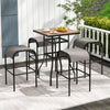 3-Piece Patio Dining Set for Lawn Yard Poolside Garden