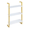 3-Tier Floating Shelf Wall Hanging Display Storage Rack for Living Room-White
