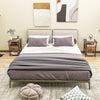 3-Tier Set of 2 Nightstand with Charging Station Open Shelves and Drawer