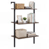 3-Tier Wall Mounted Shelves for Living Room Home Office-Rustic Brown