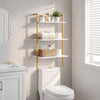 3-Tier Wall Mounted Shelves for Living Room Home Office-White