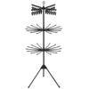 3-Tier Folding Clothes Drying Rack Tripod Laundry Drying Rack-Black