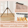 3-Tier Folding Clothes Drying Rack Tripod Laundry Drying Rack-Black