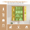 3-Tier Mirrored Wall Mounted Bathroom Cabinet-Natural