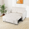 3-in-1 Convertible Sleeper Sofa Bed Pull Out Couch Bed-Beige