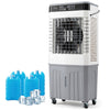 3-in-1 Evaporative Air Cooler with 27L Water Tank and 3 Speeds-White
