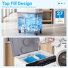 3-in-1 Evaporative Air Cooler with 27L Water Tank and 3 Speeds-White