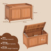 3-in-1 Patio Storage Bench Stool with Flip Top for Cushions