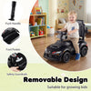 3-in-1 Push Car for Toddlers Toyota Licensed Sliding Car with Handle and Music-Black