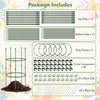 3-Pack Garden Trellis for Climbing Vines Flowers Potted Plants Vegetables Fruits-S