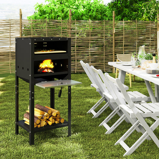 30 cm Outdoor Pizza Oven in Black