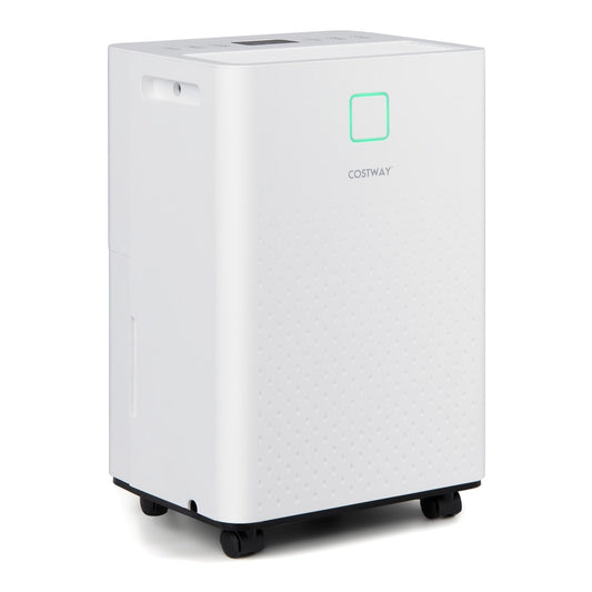 30㎡ Home Dehumidifier in white with a glowing square indicator light on the front panel