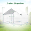 300 x 203 x 202 CM Walk-in Chicken Run with Waterproof Cover for Backyard