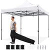 300 x 300 cm Outdoor Pop up Canopy Tent with Wheeled Bag-White