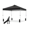 300 x 300 cm Pop up Canopy Tent 1 Person Easy Setup Gazebo Shelter with 1 Button Push-Black