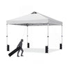 300 x 300 cm Pop up Canopy Tent 1 Person Easy Setup Gazebo Shelter with 1 Button Push-White