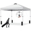 300 x 300 cm Pop up Canopy Tent 1 Person Easy Setup Gazebo Shelter with 1 Button Push-White