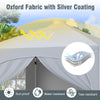 300 x 300 cm Pop up Canopy Tent with 4 Removable Sidewall and Wheeled Bag-White