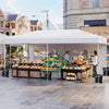 300 x 600 cm Pop up Canopy Tent with 6 Sidewalls and Wheeled Bag-White