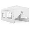 300 x 600 cm Pop up Canopy Tent with 6 Sidewalls and Wheeled Bag-White