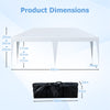 300 x 600 cm Portable Pop up Canopy Tent with Carry Bag-White