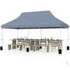 300 x 600 cm Pop up Canopy Tent with Carry Bag and 6 Sandbags-Grey