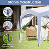 302 x 302 cm Pop up Canopy Tent with Removable Sidewalls-White