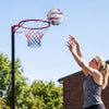 305 cm Portable Netball Post with Fillable Base and 10-Level Adjustable Height
