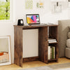 31.5 Inch Home Office Desk for Small Space-Rustic Brown