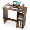 31.5 Inch Home Office Desk for Small Space-Rustic Brown