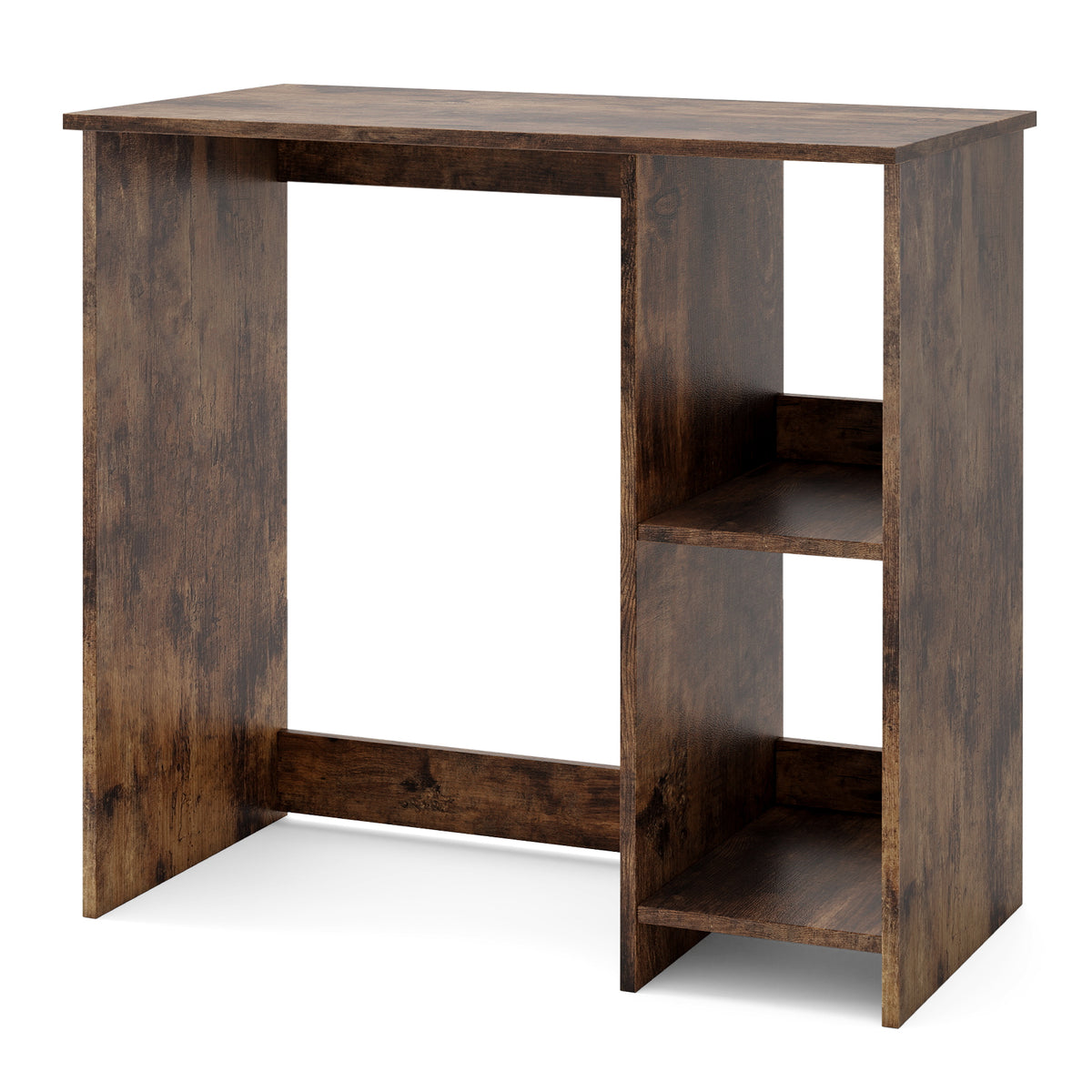 31.5 Inch Home Office Desk for Small Space-Rustic Brown