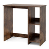 31.5 Inch Home Office Desk for Small Space-Rustic Brown