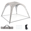 310 x 310 cm Pop up Camping Tent with Silver-coated Oxford Fabric-Beige