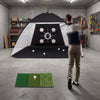 314 x 199 CM Golf Practice Net with Foldable Tri-Turf Mat
