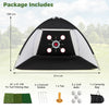 314 x 199 CM Golf Practice Net with Foldable Tri-Turf Mat