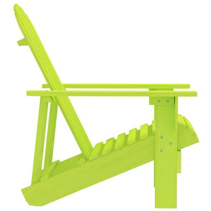 The outdoor chair seen from the side highlighting the sloped seat and back