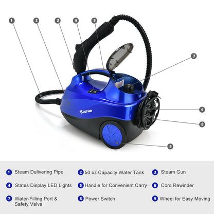 2000w Multi Purpose Steam Cleaning Mop-Blue