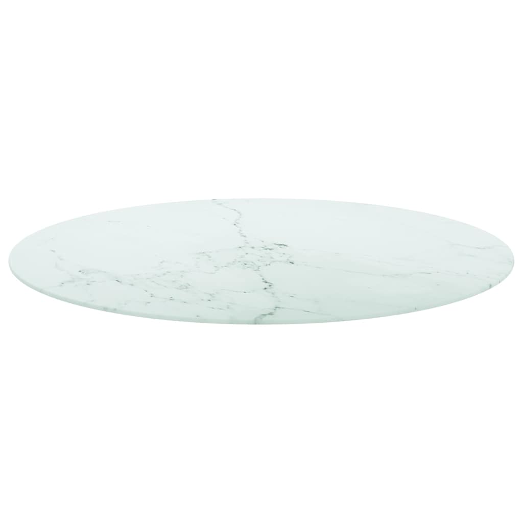The round table top shown from a low angle to highlight the smooth surface