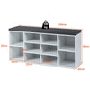 Large Shoe bench / Open Storage Bench-White