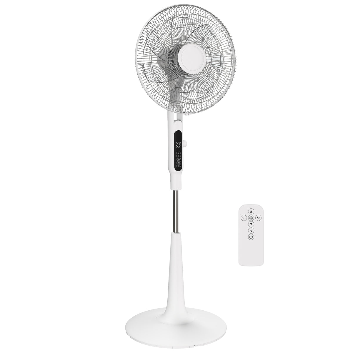 HOMCOM Three Mode Pedestal Fan in White