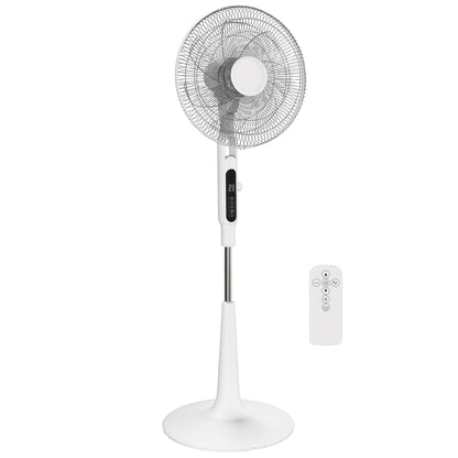 HOMCOM Three Mode Pedestal Fan in White