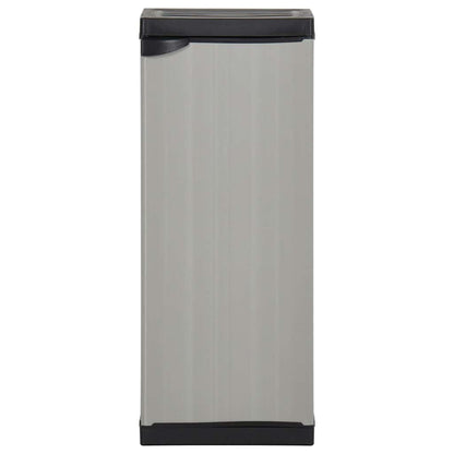 The storage cabinet shown from the front with the door closed